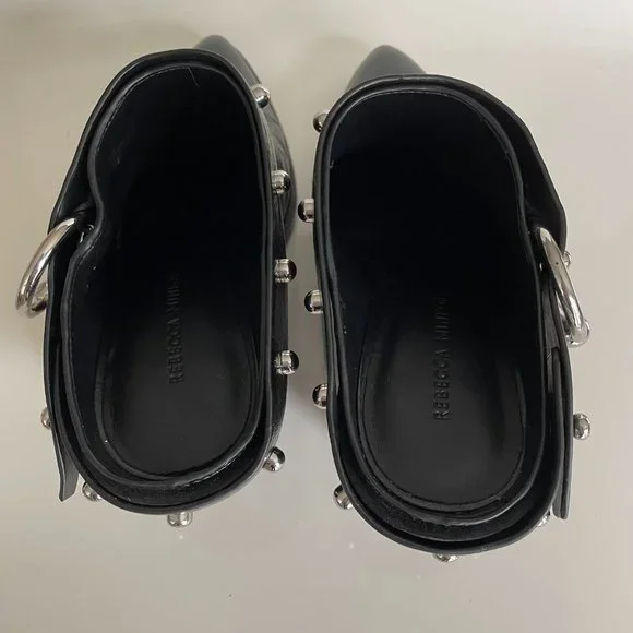 Black Studded Ankle Boots - Picture 5 of 8